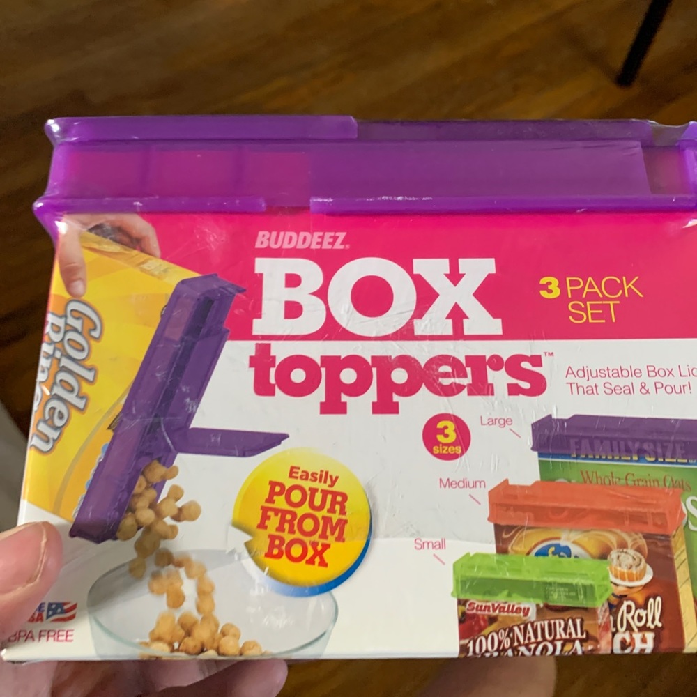 COPY - BiddeeZ  Box toppers. Sealed. Total of 3. Vintage set